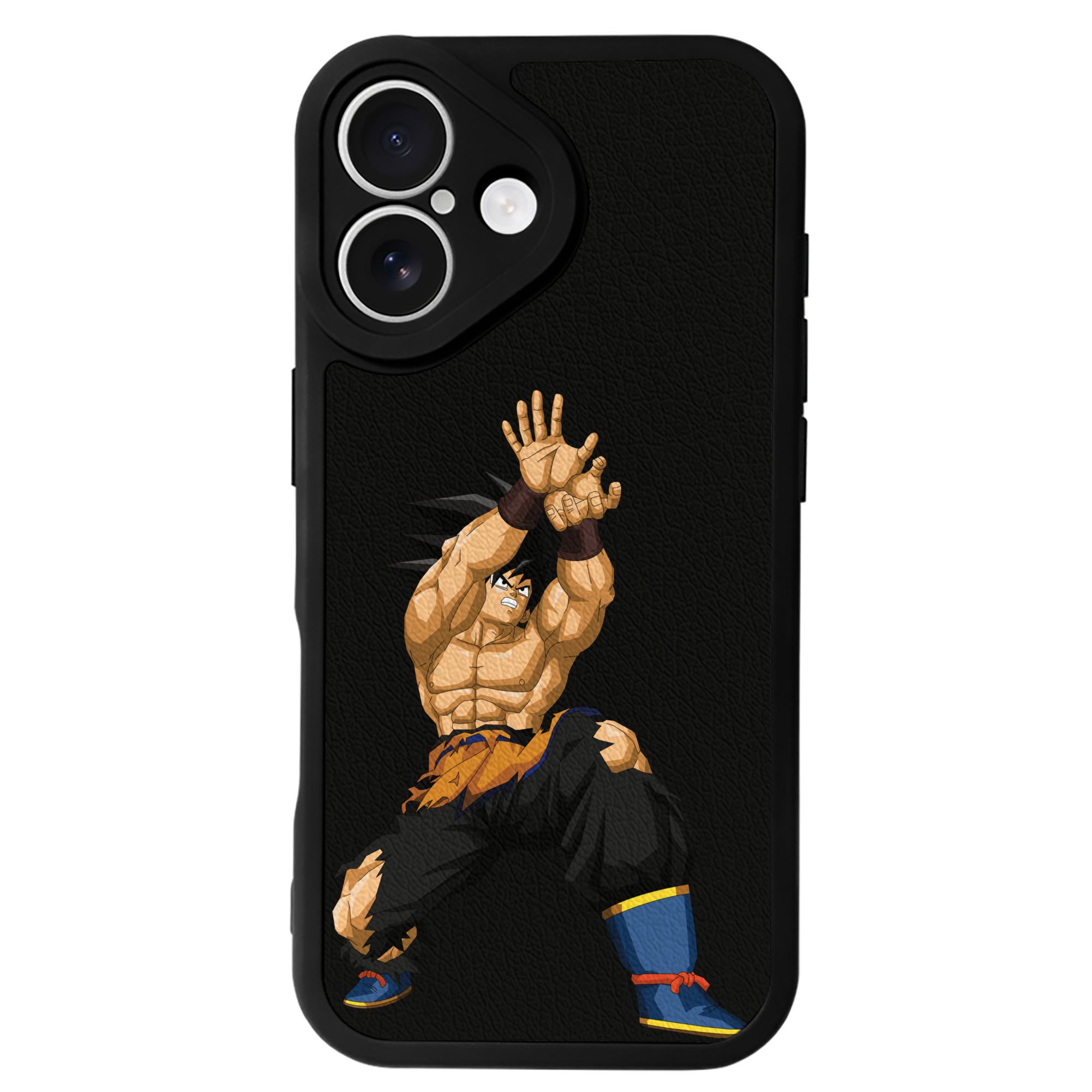 （画像用） ドラゴンボール 孫悟空（そん ごくう）Son Goku カカロット DRAGON BALL Kakarotto 【iPhone 16シリーズ対応】シリコンスマホケース（レザー調） 材質：シリコン